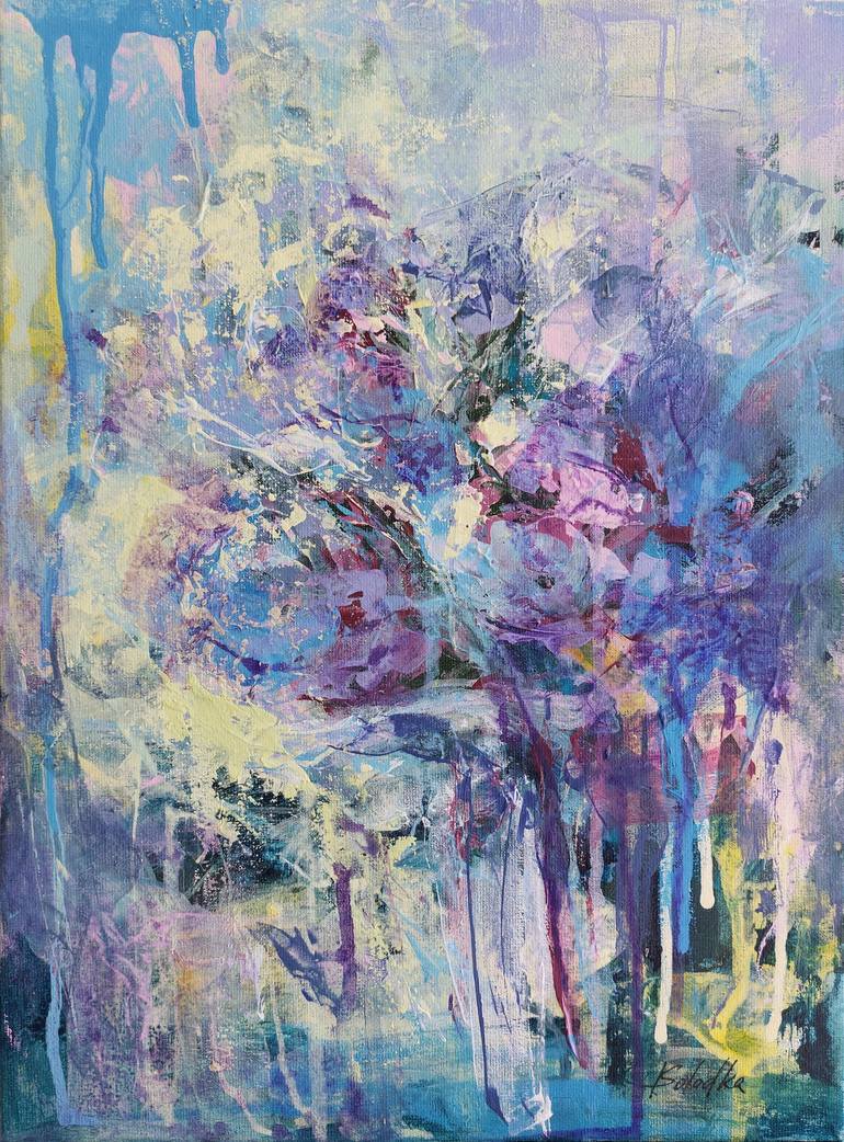 Purple garden Painting by Katia Solodka | Saatchi Art