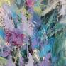 Lilac Waterfall Painting by Katia Solodka | Saatchi Art