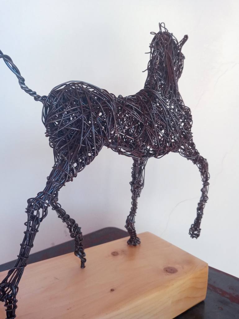 Original 3d Sculpture Horse Sculpture by Cynthia Saenz Sancho