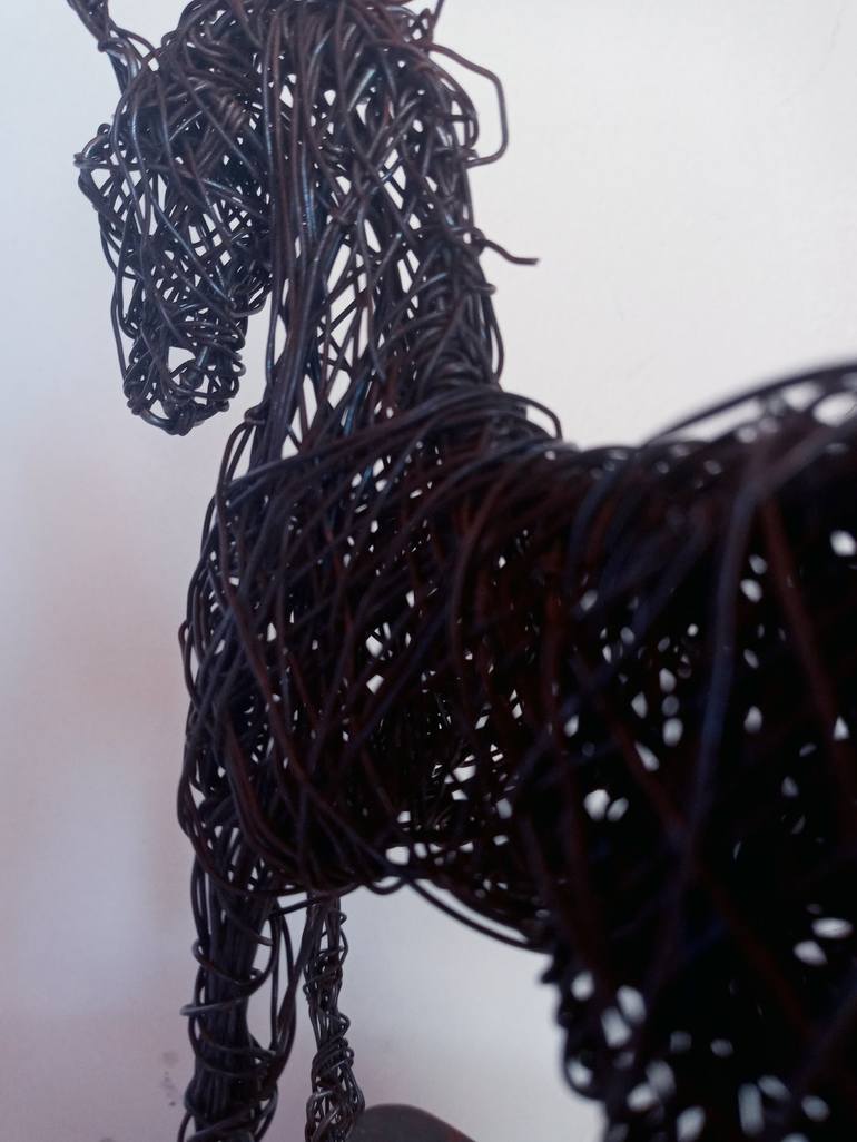 Original 3d Sculpture Horse Sculpture by Cynthia Saenz Sancho