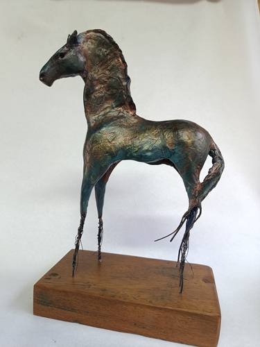 Original Contemporary Horse Sculpture by Cynthia Saenz Sancho