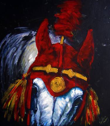 Original Fine Art Horse Paintings by Cynthia Saenz Sancho