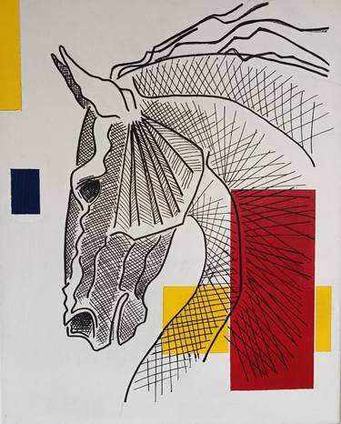 Original Horse Painting by Cynthia Saenz Sancho