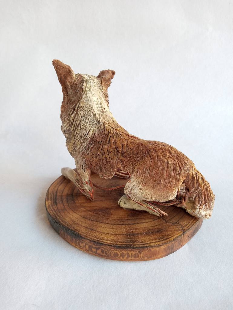 Original Figurative Dogs Sculpture by Cynthia Saenz Sancho