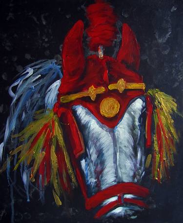 Original Figurative Horse Paintings by Cynthia Saenz Sancho