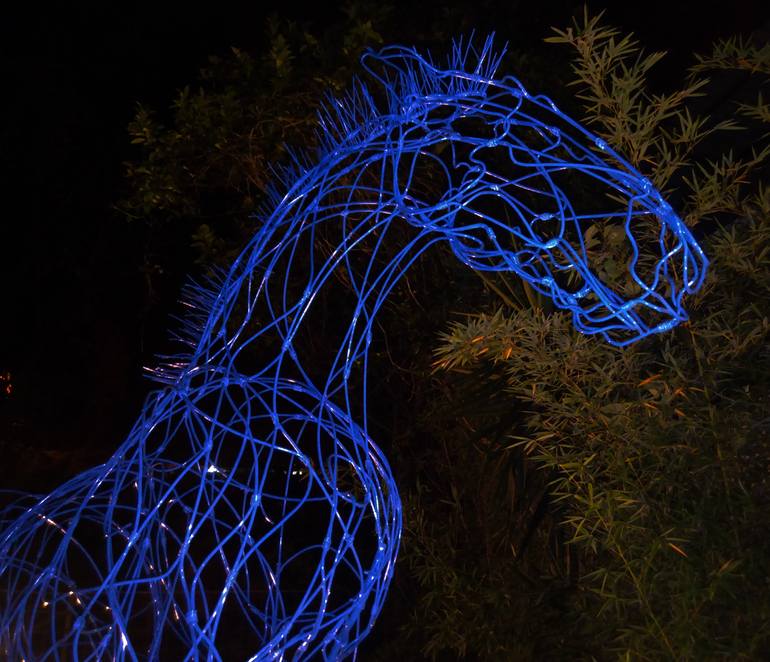 Original Fine Art Horse Sculpture by Cynthia Saenz Sancho