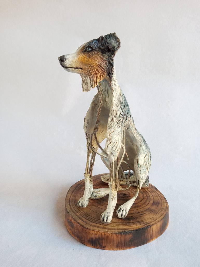 Original Dogs Sculpture by Cynthia Saenz Sancho