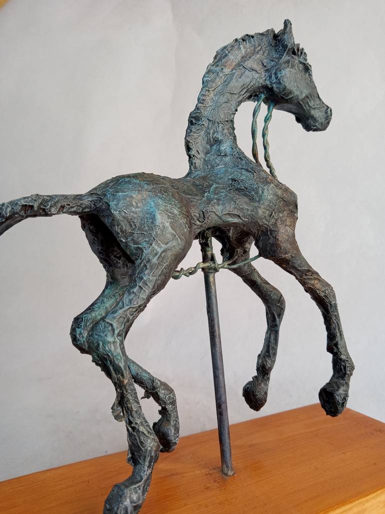 Original Horse Sculpture by Cynthia Saenz Sancho