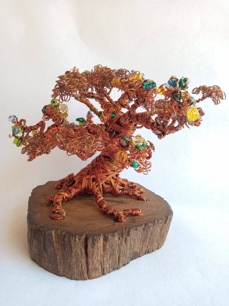 Original Figurative Tree Sculpture by Cynthia Saenz Sancho