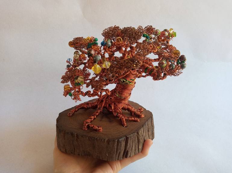 Original Figurative Tree Sculpture by Cynthia Saenz Sancho