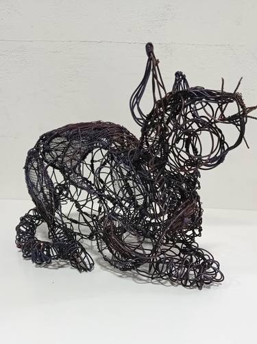 Original Figurative Cats Sculpture by Cynthia Saenz Sancho