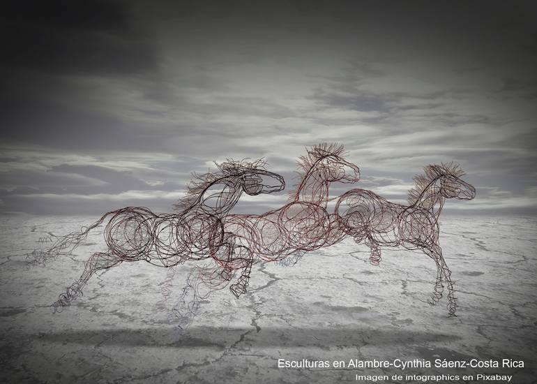 Original Horse Sculpture by Cynthia Saenz Sancho