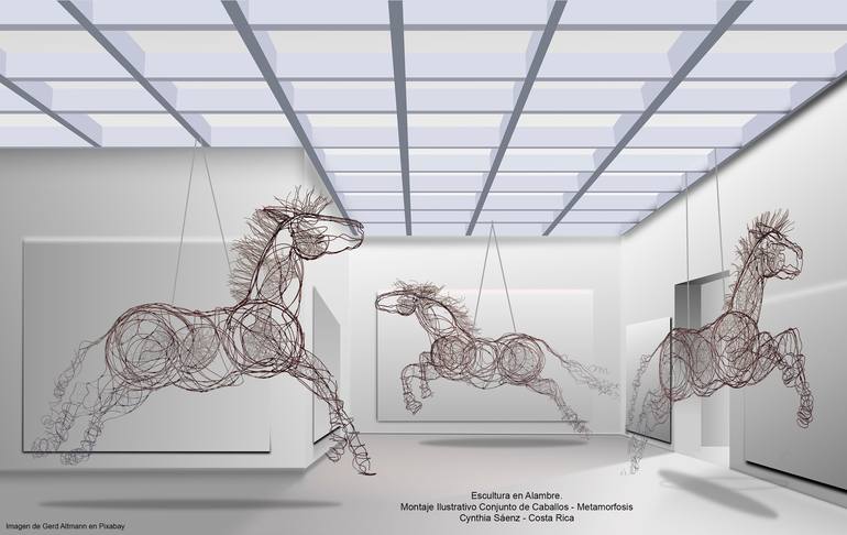 Original Horse Sculpture by Cynthia Saenz Sancho