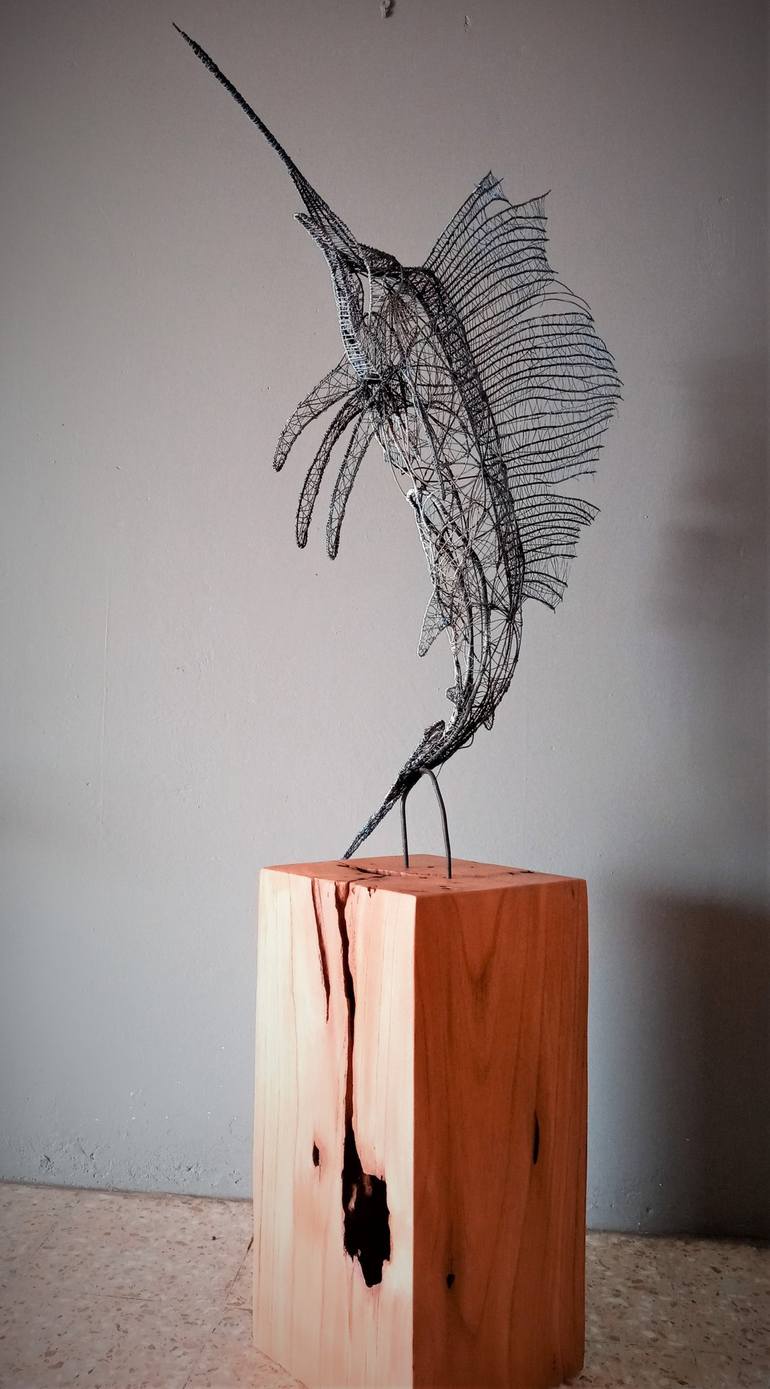 Original Fish Sculpture by Cynthia Saenz Sancho