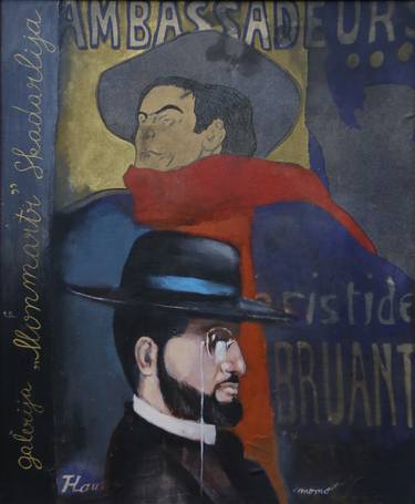 Toulouse Lautrec on an Old Kitchen Cloth, thumb