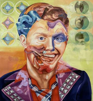 Original Portraiture People Painting by Lungu Alina Ada