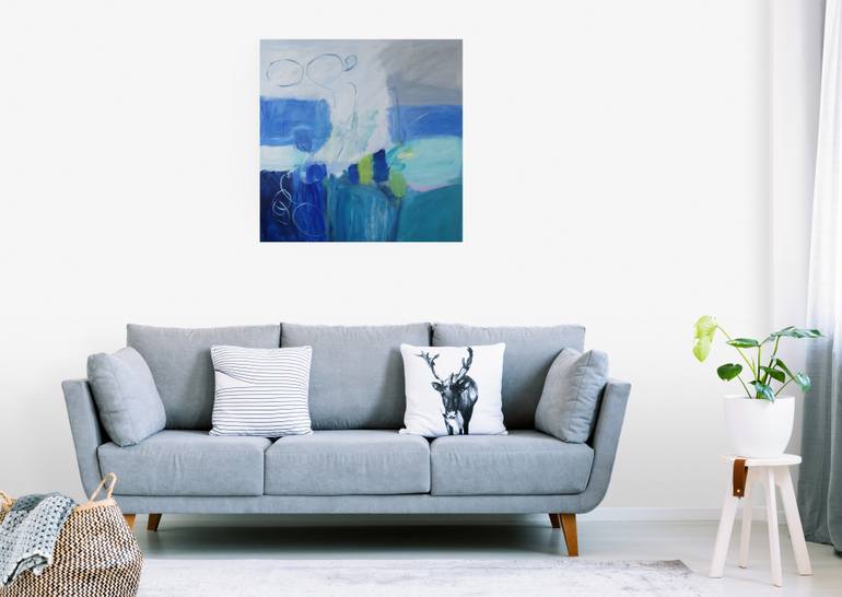 Original Abstract Expressionism Abstract Painting by Madeleine Bamfield-Dillon
