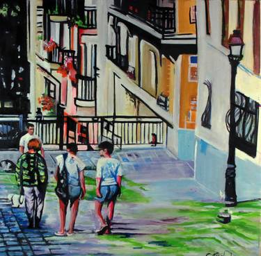 Print of Figurative Cities Paintings by Clotilde Nadel
