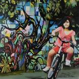 le velo dans la favela by Clotilde Nadel