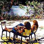 2 chaises en fleurs by Clotilde Nadel