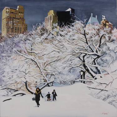 snow in central park thumb