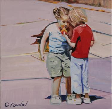 Original Kids Paintings by Clotilde Nadel