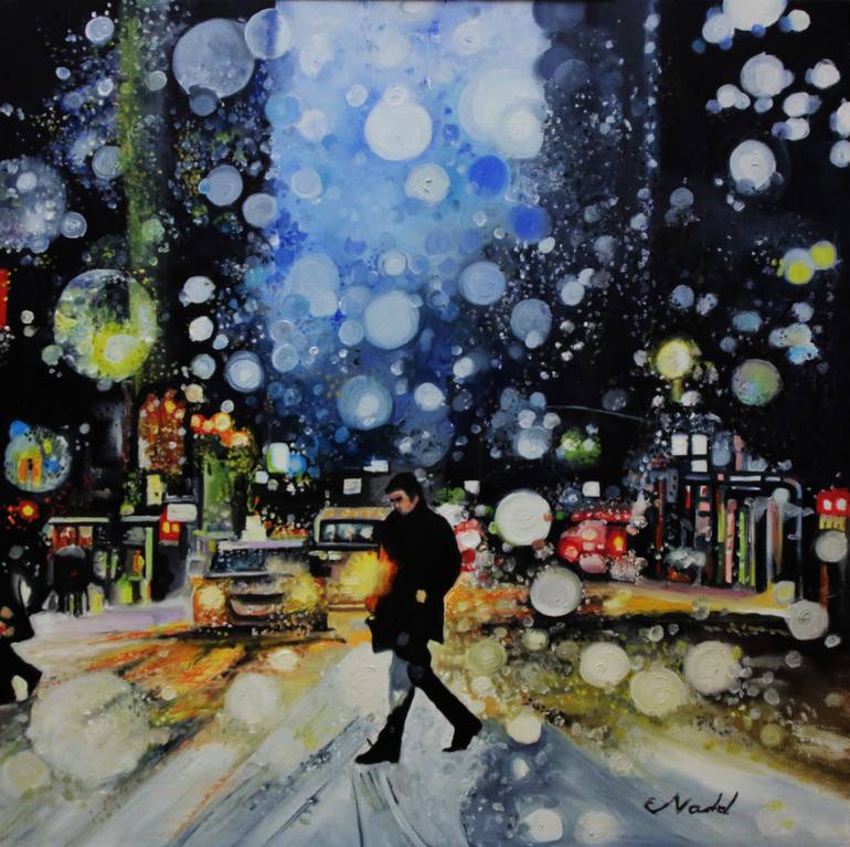 snow 3 Painting by Clotilde Nadel | 