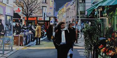 Original Figurative Cities Paintings by Clotilde Nadel