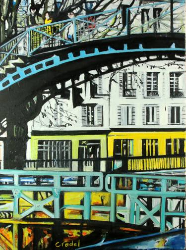 Original Cities Paintings by Clotilde Nadel