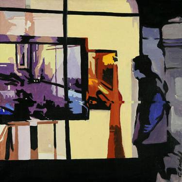 Original Figurative Cities Paintings by Clotilde Nadel