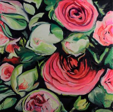 Original Floral Paintings by Clotilde Nadel