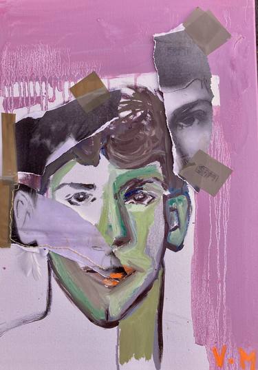 Print of Expressionism Portrait Mixed Media by Vera Manion