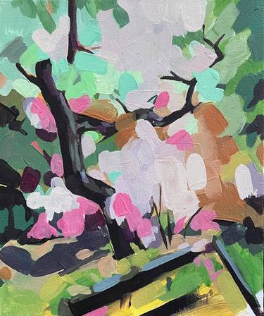 Original Impressionism Nature Painting by Szabina Szenográdi