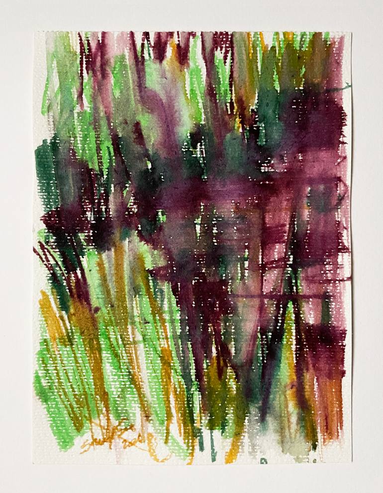 Original Impressionism Landscape Mixed Media by Szabina Szenográdi