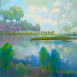 Blue Mood Reflection. by Veta Barker
