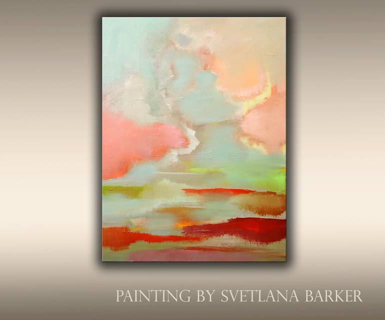 Original Abstract Landscape Painting by Veta Barker