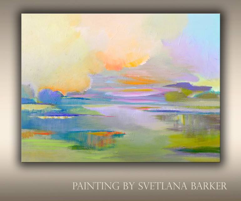 Original Impressionism Landscape Painting by Veta Barker