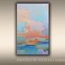 Original painting, abstract landscape painting, oil on canvas, modern art. 
Blue orange pink colors
Every painting is signed and comes with a Certificate of Authenticity and is wrapped carefully for shipment around the world to ensure safe arrival.
The colors you see on your screen could slightly be different from the real colors of my artworks, every monitor displays colors differently. Please keep in mind that my paintings look much better in person. The detail and texture are hard to capture here with my photography.
Customs fees and duties are the responsibility of the recipient. They vary from country to country but you can calculate these additional fees at dutycalculator.com.

Information for continental USA only:
The canvas is stretched on a 3D wooden frame and artwork is ready to hang. Framing is not required. Sides are painted.
The painting will be shipping in a BOX in the continental United States.

For other countries and states outside of continental USA painting will be taken off the 3D wooden frame and sent in a TUBE. Thank you.
Sincerely,
Veta