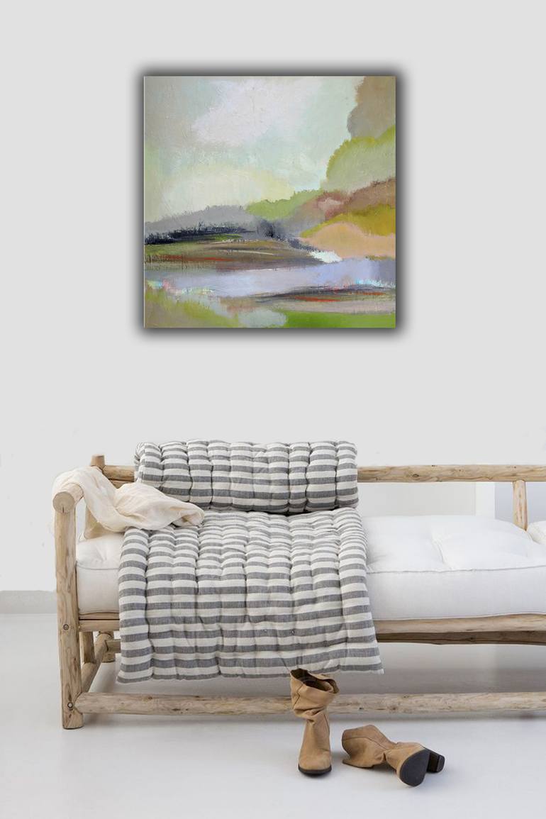 Original Abstract Landscape Painting by Veta Barker