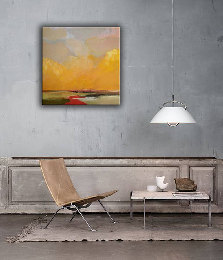 Original Abstract Landscape Painting by Veta Barker