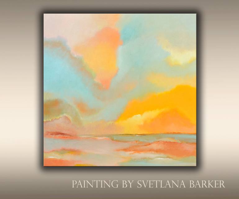 Original Abstract Landscape Painting by Veta Barker