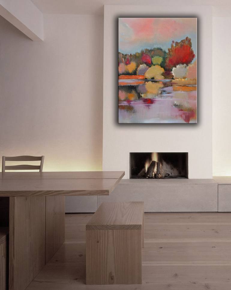Original Abstract Landscape Painting by Veta Barker