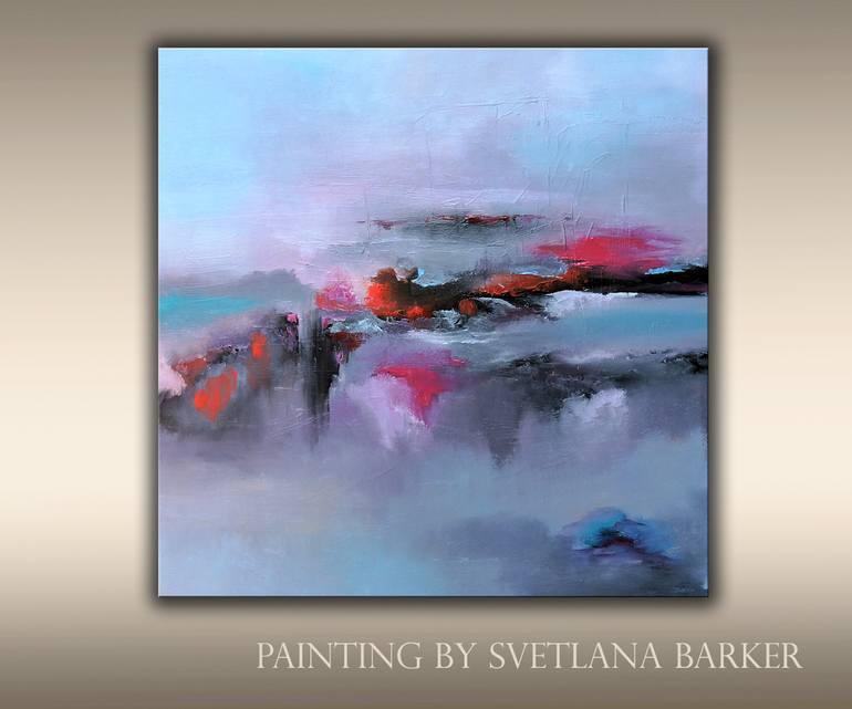 Original Abstract Landscape Painting by Veta Barker