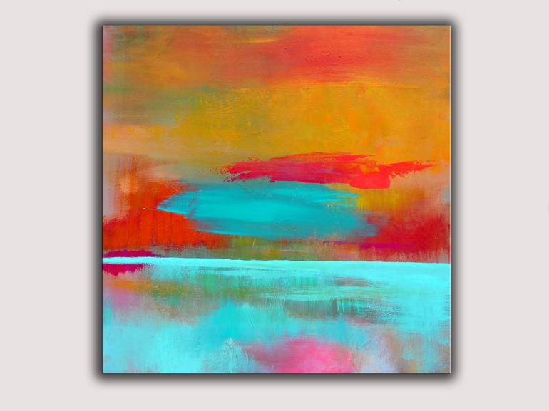 Original Abstract Landscape Painting by Veta Barker