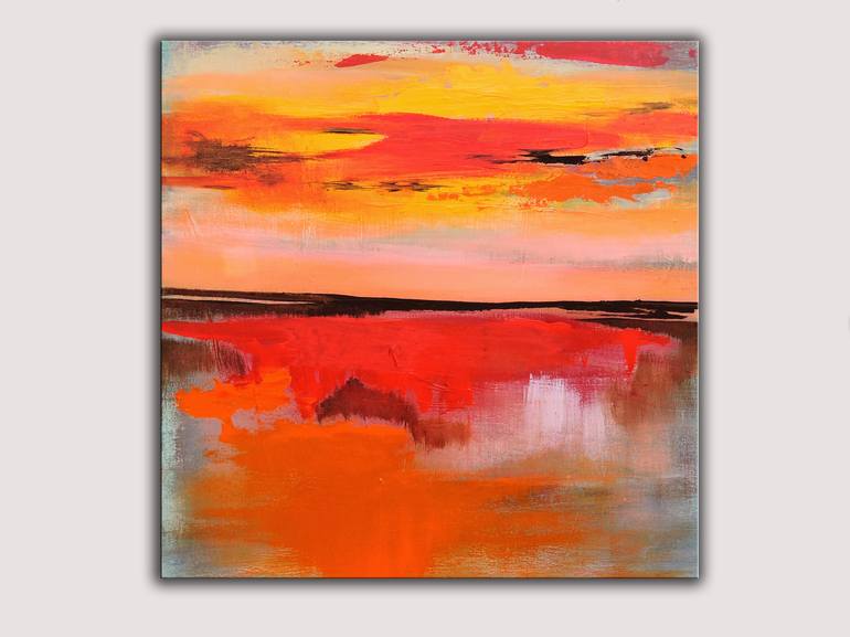 Original Abstract Landscape Painting by Veta Barker