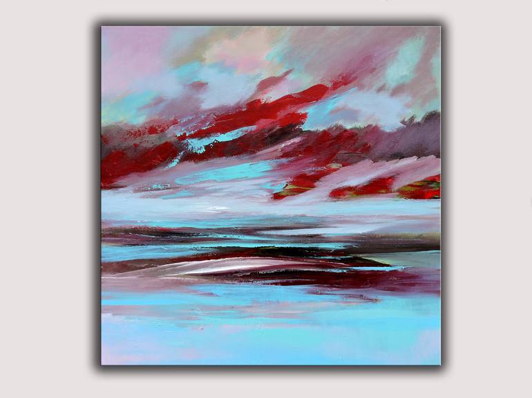 Original Abstract Expressionism Landscape Painting by Veta Barker