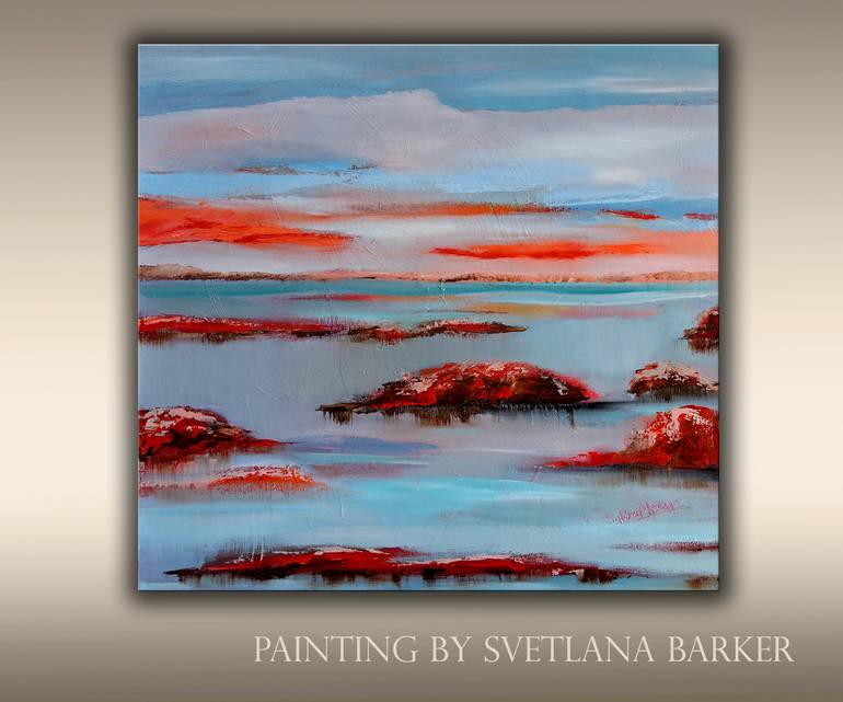 Original Expressionism Landscape Painting by Veta Barker