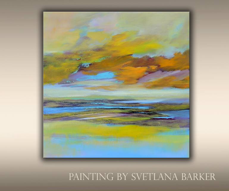 Original Impressionism Landscape Painting by Veta Barker