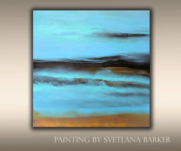 Original Abstract Landscape Painting by Veta Barker