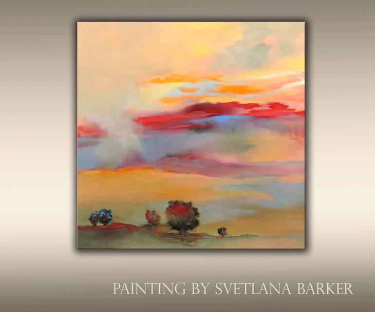 Original Impressionism Landscape Painting by Veta Barker